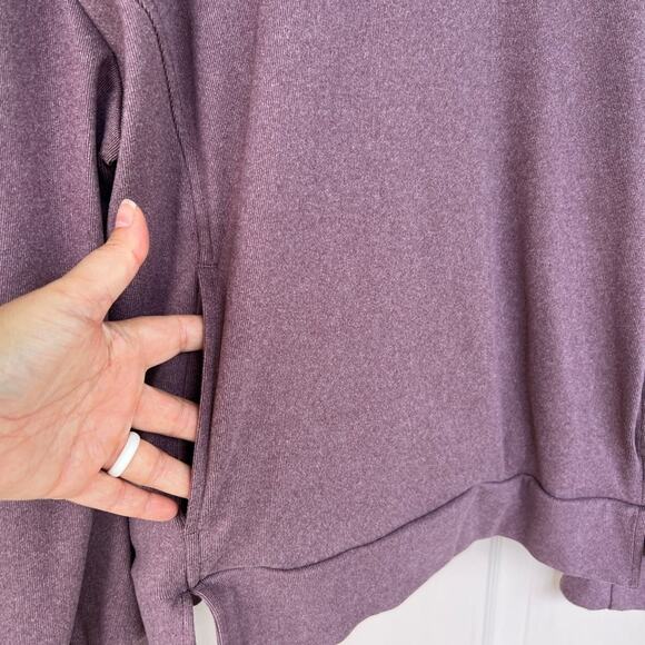 Freely Cowl Neck Pullover Sweatshirt Purple Heathered XL - Picture 3 of 7